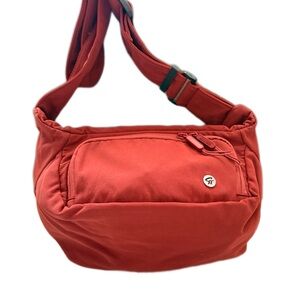Brand New Water-Resistant Nylon Crossbody Sling Bag Red